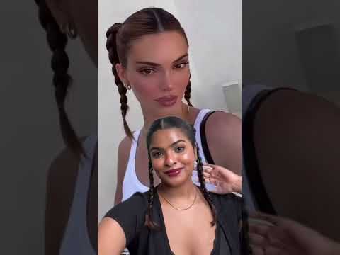 creating the *VIRAL* Kendall Jenner Hairstyle (Pigtail...