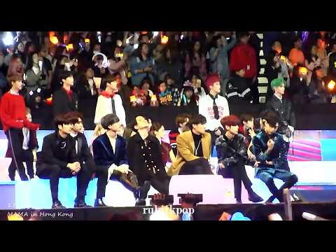 171201 MAMA - EXO Power Reaction: NCT127, Got7, Red Velvet, Super Junior(towards the end)