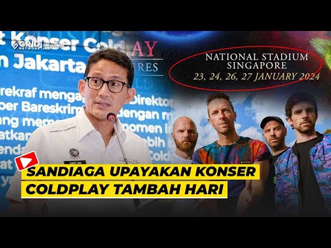 Sandiaga Uno Upayakan Konser Coldplay di Indonesia Tambah Hari Usai Heboh Soal Singapura