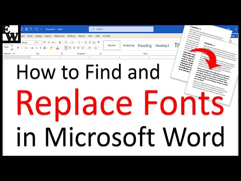 How to Find and Replace Fonts in Microsoft Word Video