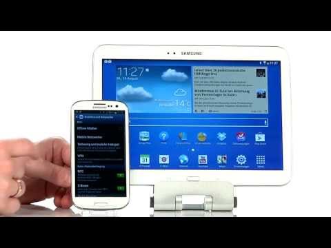 Samsung Galaxy Tab 3 - mobiles Internet über Smartphone