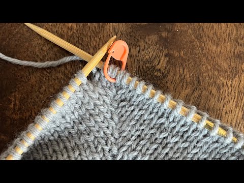 TUTORIAL - Barbara Walker increase #4 (double increase)