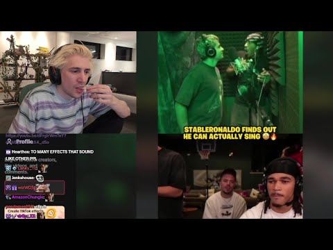 xQc Reacts to StableRonaldo Discovering he Could Actually Sing