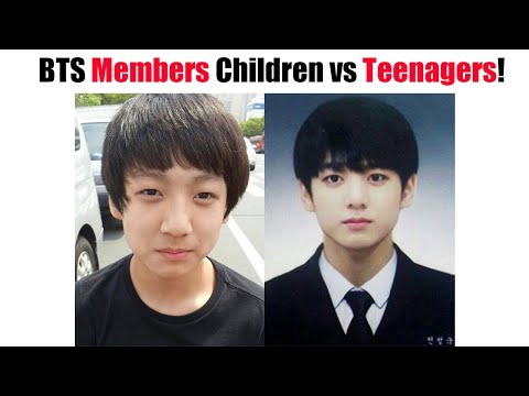 BTS Members Children vs Teenagers!
