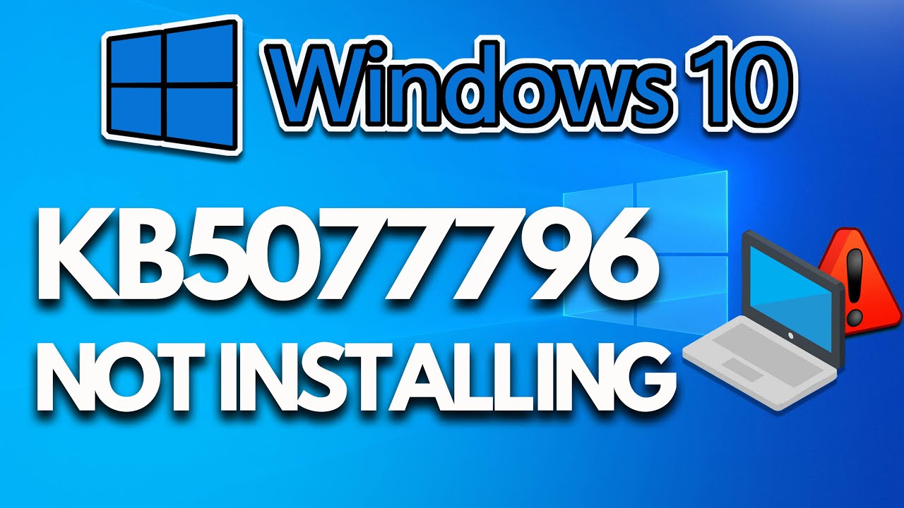 FIX 2026-01 (KB5077796) Update 19045.6811 and 19044.6811 Not Installing in Windows 10 Version 22H2