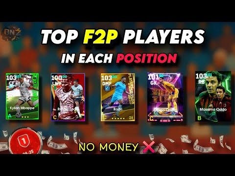 Best F2P Players for Every Position 🤯– Top Free Cards | Efootball 2025