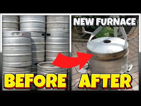 Making A Foundry Furnace From A Stainless Steel Beer Barrel