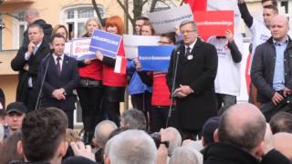 preview picture of video 'Prezydent Komorowski w Wolsztynie'