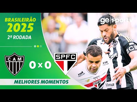Gols e lances de Atlético Mineiro x São Paulo