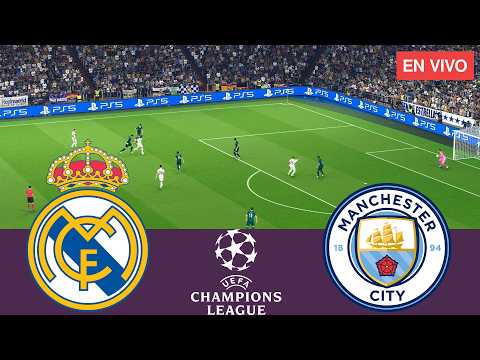 🔴Real Madrid vs Manchester City EN VIVO⚽ UEFA Champions League 25/26 Partido completo - Videojuegos