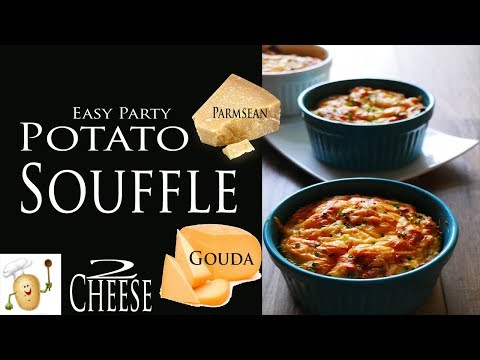 Easy Dinner Party Potato Souffle | Also Known as Pommes Souffle