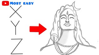 How to draw Lord Shiva  Easy drawing of lord Lord 