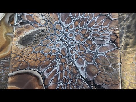 49. Four SheleeArt Bloom Pours - Making Coasters - Fluid Art - Acrylic Pouring -