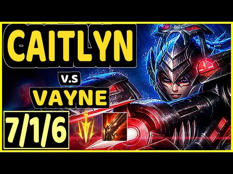 YEN (CAITLYN) vs VAYNE - 7/1/6 KDA BOTTOM ADC GAMEPLAY - NA Ranked DIAMOND