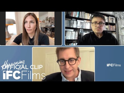 Thumbnail of the video: Directors Audrey Diwan & Cristian Mungiu in Conversation on 'Happening' & Abortion in Cinema