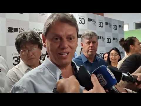 Caravana 3D: governador Tarcísio inaugura creche em Parapuã e anuncia investimentos na região