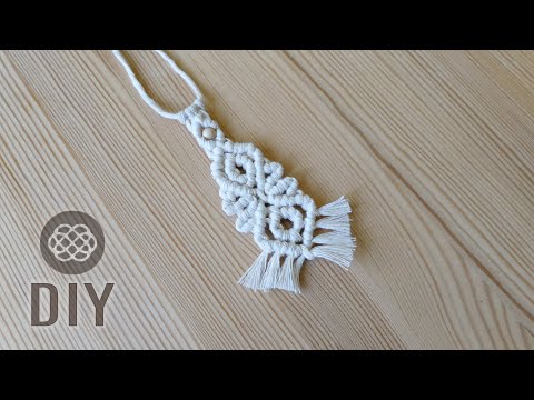 Macrame ABC pattern sample 17