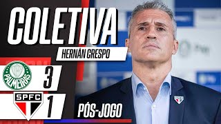 PALMEIRAS 3x1 SÃO PAULO: COLETIVA HERNÁN CRESPO AO VIVO DIRETO DA ARENA BARUERI