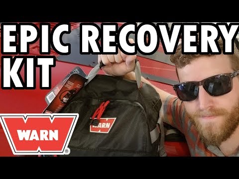 18,000lb Heavy Duty Warn Epic Recovery Kit Review (tow strap, tree saver, shackles, snatchblock)