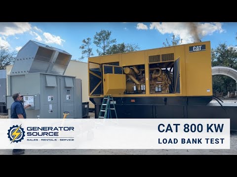 CAT 800 kW Diesel Load Test In Florida