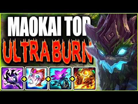 My New Ultra BURN Maokai Top Lane Build is the MOST OP THING YOU CAN PLAY TO CARRY 🔥🔥 | s15 Gameplay