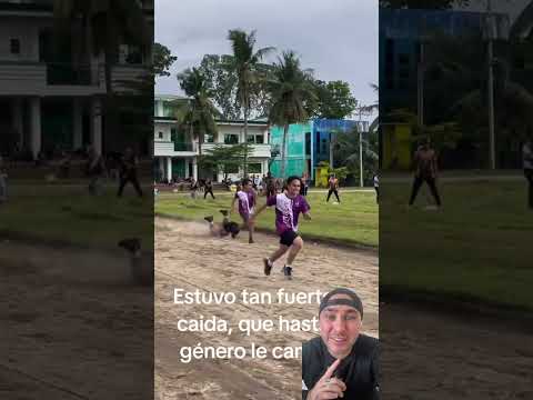 La caída estuvo tan fuerte que hasta le cambió el género 😂💥