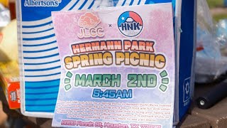 HNK & UH JLCC Collab picnic 🧺 spring 🌱 2025 at Hermann park