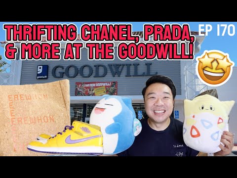 Thrifting Chanel, Prada, & More at the Goodwill! Trip to the Thrift Ep 170
