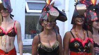 preview picture of video 'Andigwa dancers with Rebecca Jeffery Hartland carnival 2007'