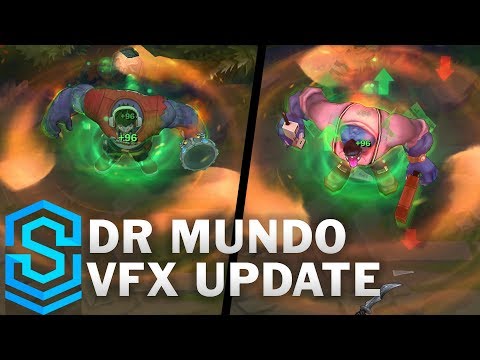 Dr Mundo Visual Effect Update - All Skins Comparison | League Of Legends