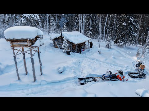 Alaska Cabin | Trapping & Trail Breaking |Ep18| 