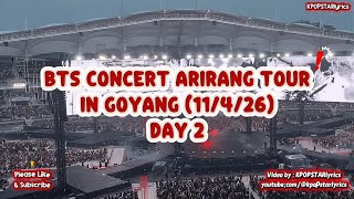 Download lagu BTS FULL CONCERT ARIRANG TOUR IN GOYANG DAY 2 mp3