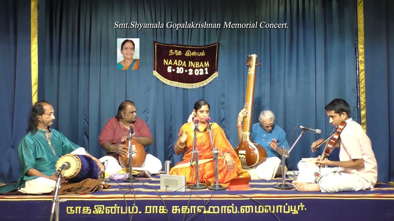 Vidushi Nisha Rajagopalan for Smt.Shyamala Gopalakrishnan Memorial Concert at Naada Inbam.
