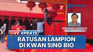 Sambut Imlek 2577, Ratusan Lampion Kini Percantik Klenteng Kwan Sing Bio di Tuban