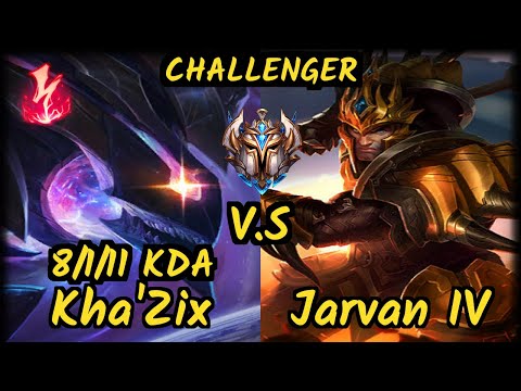 MRDS TynX (KHA'ZIX) vs JARVAN IV - 8/1/11 KDA JUNGLE CHALLENGER GAMEPLAY - EUW