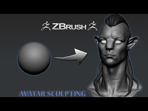 Zbrush 3D AVATAR character Speedsculpt timelapse |  #zbrush #3d #sculpting #avatar   | @sculptzbrush