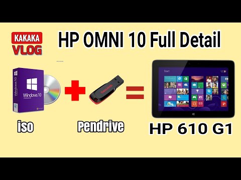 HP OMNI 10 Tablet: Format For Windows 10 And 8.1 step by step