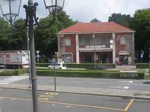 La scala panoramica di Ovada e l'ex stazione della tramvia