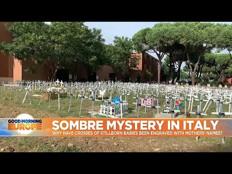 Italian authorities look into mystery of mothers' names engraved on aborted foetuses' graves