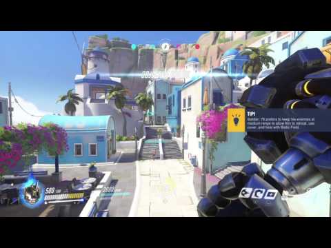 Overwatch Beta gameplay pt38 - Enter Reinhardt, the Melee Master