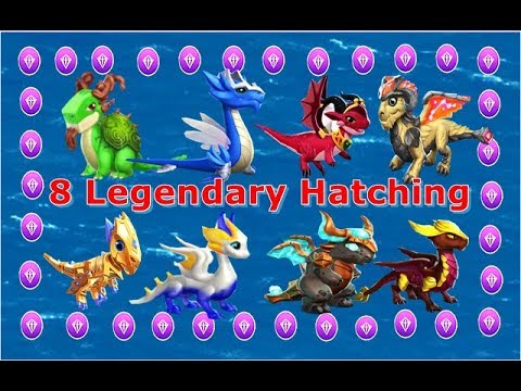 Hatching 8 Legendary Dragons-Dragon Mania legends | Legendary Dragons | DML|  HD