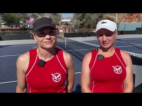 🎾𝐂𝐎𝐌𝐄𝐁𝐀𝐂𝐊: Namibia’s Kerstin Gressmann and Linique Theron closed out the day with a 6-2,