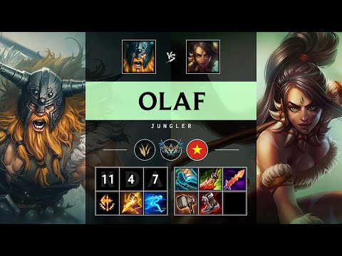 Olaf Jungle vs Nidalee - VN Challenger Patch 25.14