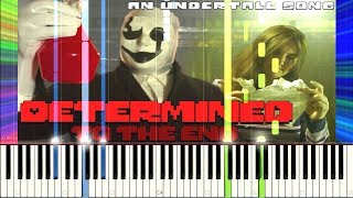 Determined To The End (Undertale Song) - Random Encounters [Synthesia Piano Cover]