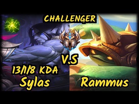 Lamabear (SYLAS) vs RAMMUS - 13/1/8 KDA JUNGLE CHALLENGER GAMEPLAY - EUW