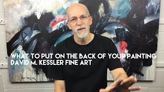 What to Put on the Back of Your Painting