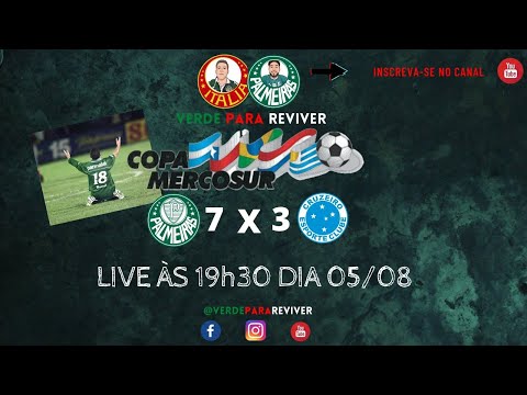 Jogaço na copa Mercosul de 99 - Palmeiras 7 x 3 Cruzeiro