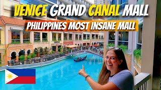 INSANE Filipino Shopping Mall 🇵🇭 - VENICE GRAND CANAL MALL in BGC Manila, Philippines