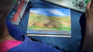 preview picture of video 'Watercolor Painting at Entiat Park'