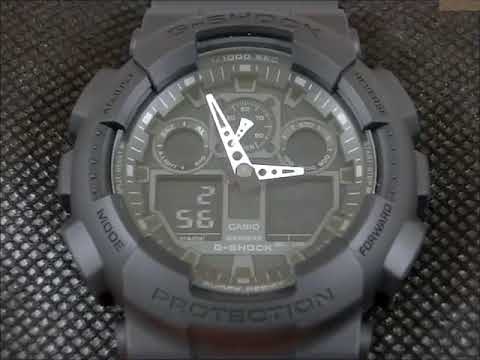 Laikrodis Casio G-Shock GA-100-1A1ER video